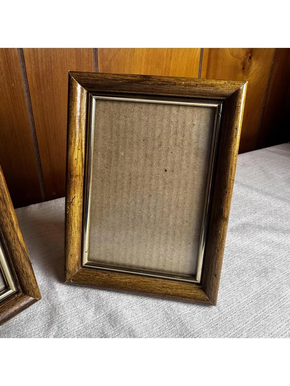 Vintage Intercraft Wood Picture Frames Set 5x7 & 8x10 Matching